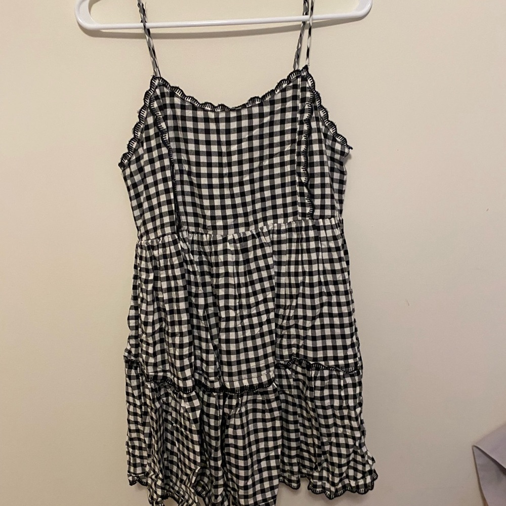 Urban Outfitters Black and White Gingham Dress